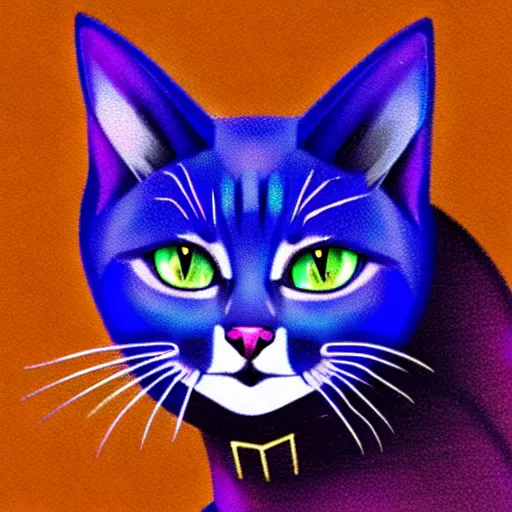 Image similar to a sapphire cat