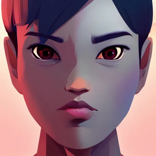 Image similar to face icon stylized minimalist contact 1 9 9 7, loftis, cory behance hd by jesper ejsing, by rhads, makoto shinkai and lois van baarle, ilya kuvshinov, rossdraws global illumination