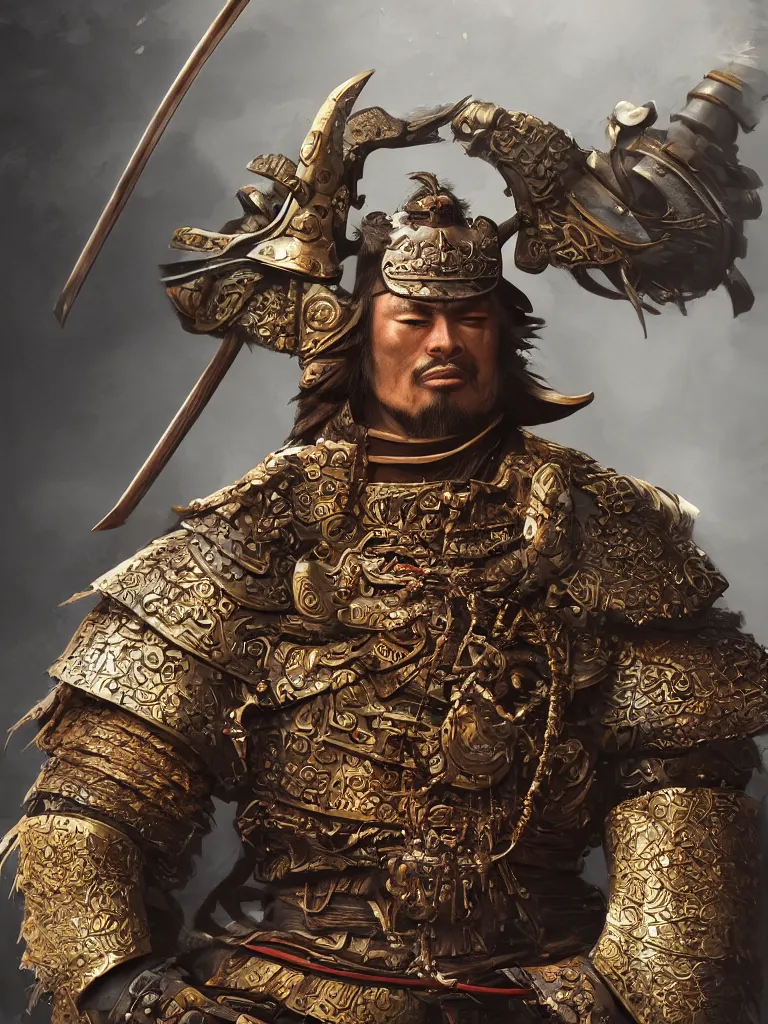 Image similar to an illustration masterpiece design of a samurai, by justin gerard, octane render, 8 k, beautifully lit