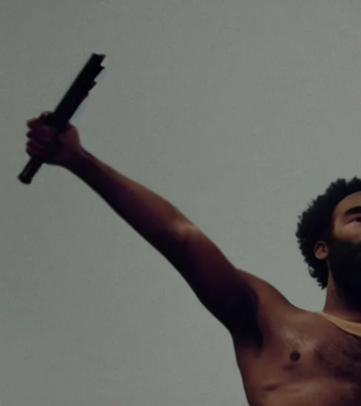 Image similar to still from childish gambino this is america outtake