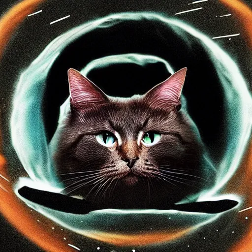 Image similar to black hole cat