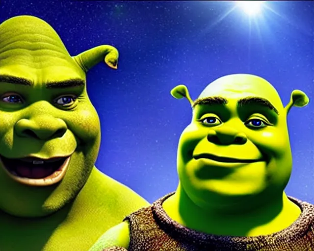 Image similar to Shrek 5: Shrek versus Robot Aliens, Movie Poster