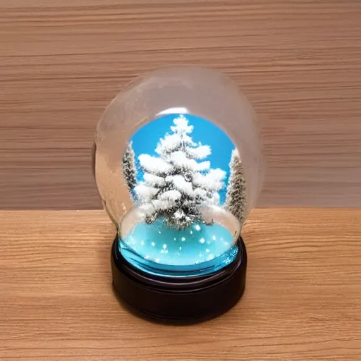 Image similar to epoxy resin snow globe