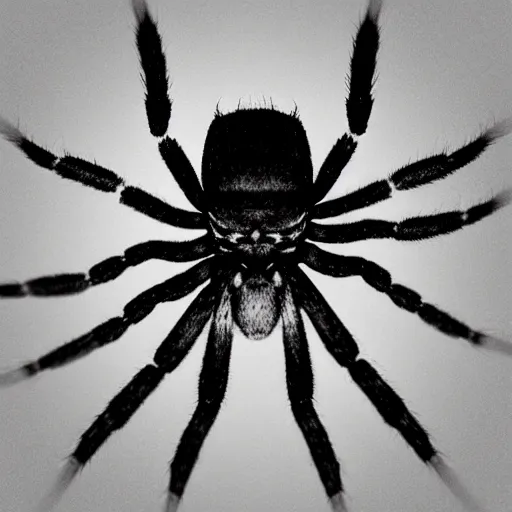 Image similar to depth map of spider crawling in our direction