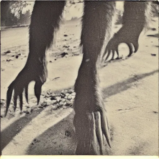 Image similar to actual picture of Bigfoot Polaroid