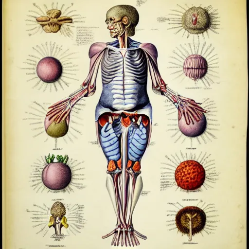 Image similar to anatomical diagram of kirby, by maria sibylla merian