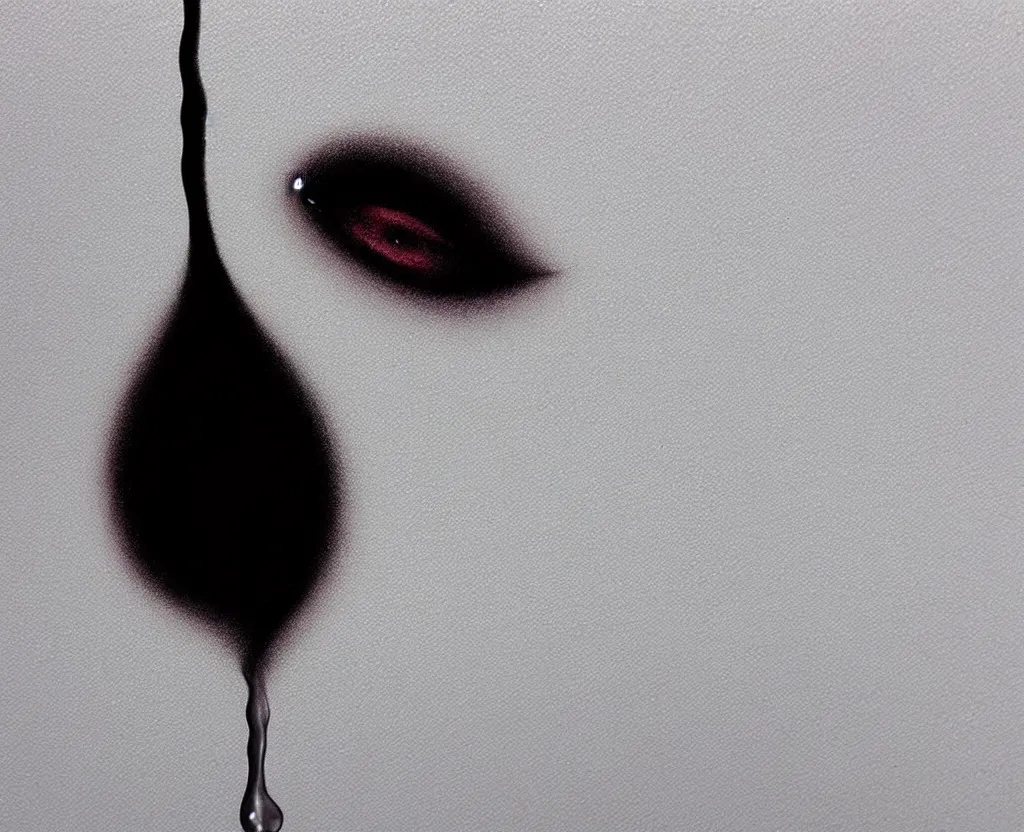 Image similar to beautiful matte airbrush of a glossy water drop dripping on a white background, inspired by 8 0's airbrush illustrations, art by pater sato