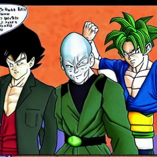 Image similar to the rolling stones as cell from dragon ball z