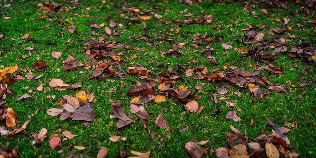 Image similar to where was i when you died, forest, grave, falling leaves, 8k, ultra realistic