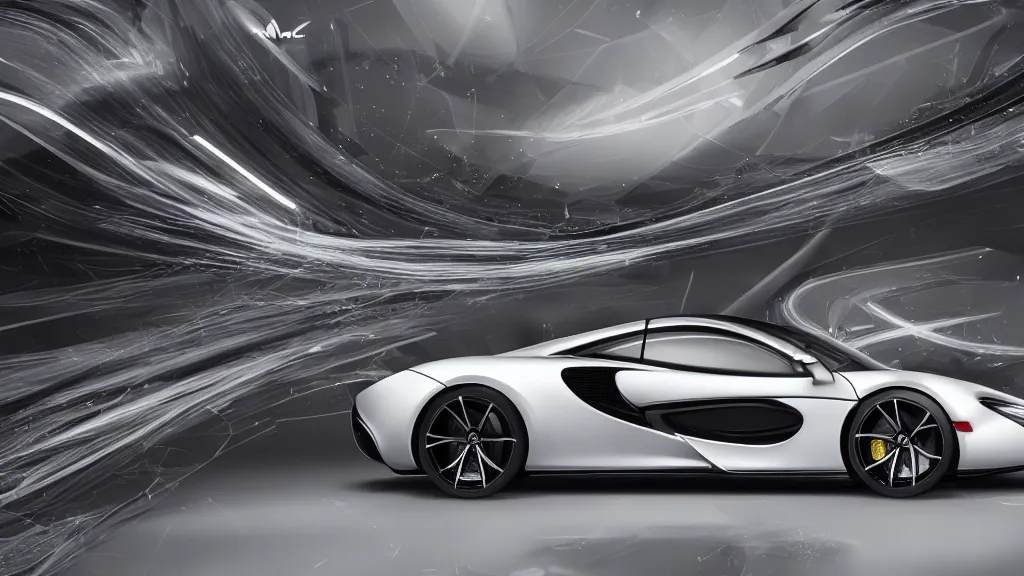 Image similar to photo of a mclaren scifi concept car, cinematic, fine details, symmetrical, 4 k