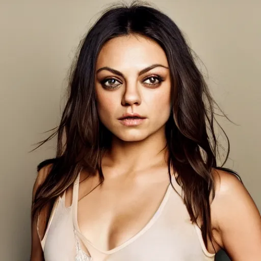 Image similar to Mila Kunis doing Victoria Secret, XF IQ4, f/1.4, ISO 200, 1/160s, 8K, RAW, unedited, symmetrical balance, in-frame