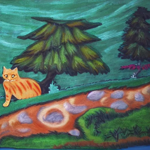 Image similar to cat landscape