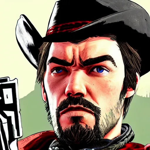 Prompt: jacksepticeye in red dead redemption 2