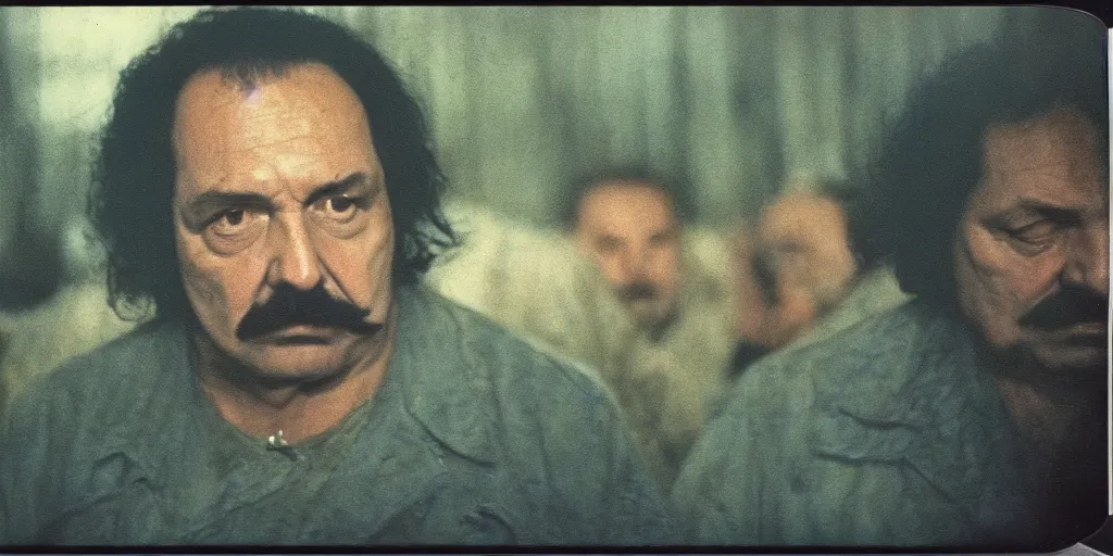 Image similar to detailed medium format photo, polaroid still from tarkovsky movie, ron jeremy, haze, high production value, intricate details, 8 k resolution, hyperrealistic, hdr, photorealistic, high definition, tehnicolor, award - winning photography, masterpiece, amazing colors