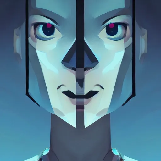 Image similar to face icon stylized minimalist nintendo, loftis, cory behance hd by jesper ejsing, by rhads, makoto shinkai and lois van baarle, ilya kuvshinov, rossdraws global illumination