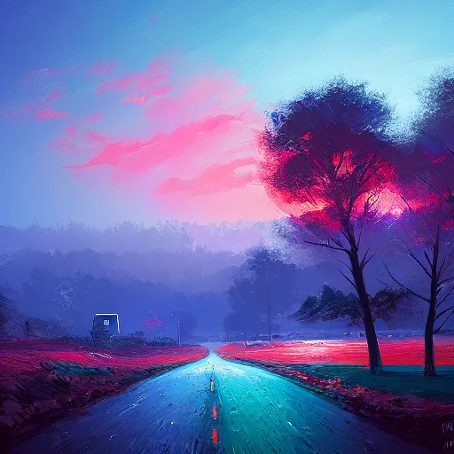 Image similar to A Landscape by Alena Aenami