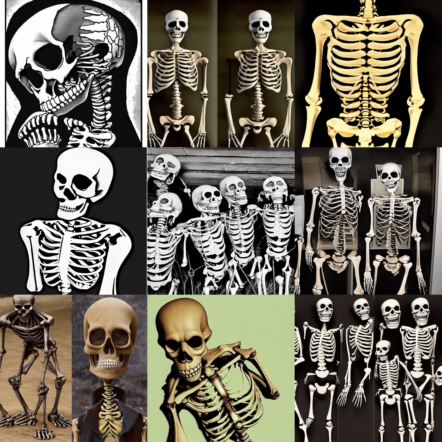 Prompt: the real skeletons were inside of us all along