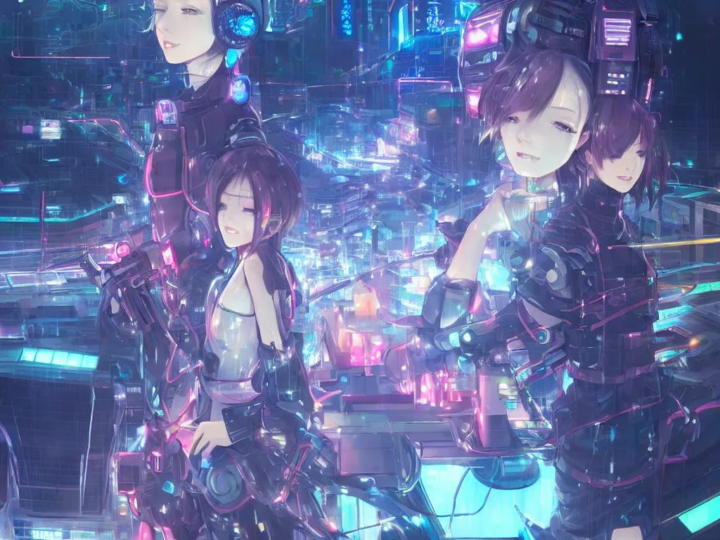 Image similar to full portrait anime visual of futuristic female cyber airforce, on neon light tokyo rainy rooftop, ssci - fi and fantasy, intricate and very beautiful, human structure, concept art, kyoto studio, sharp focus, anime fantasy illustration by rossdraws and magali villeneuve and liya nikorov and luxearte, frostine engine