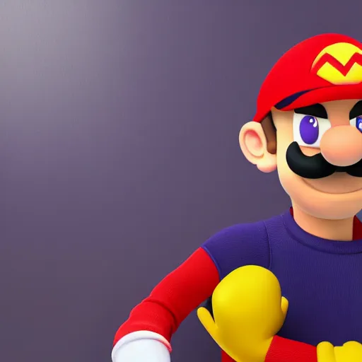 Image similar to Portrait of Max Verstappen as Waluigi, red bull, nintendo, high detail, 4k