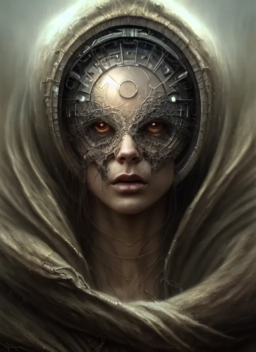 Image similar to closeup portrait shot of a ring wraith in a scenic dystopian environment, intricate, elegant, highly detailed, centered, digital painting, artstation, concept art, smooth, sharp focus, illustration, artgerm, tomasz alen kopera, peter mohrbacher, donato giancola, joseph christian leyendecker, wlop, boris vallejo