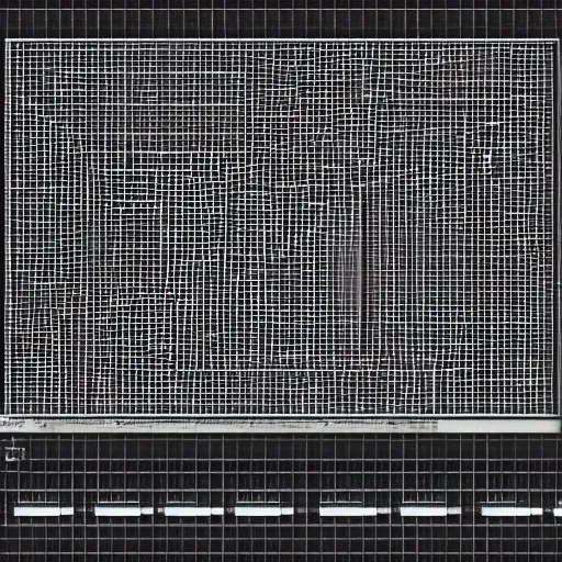 Prompt: pixelated black and white computer generated technical drawing of the milky way galaxy