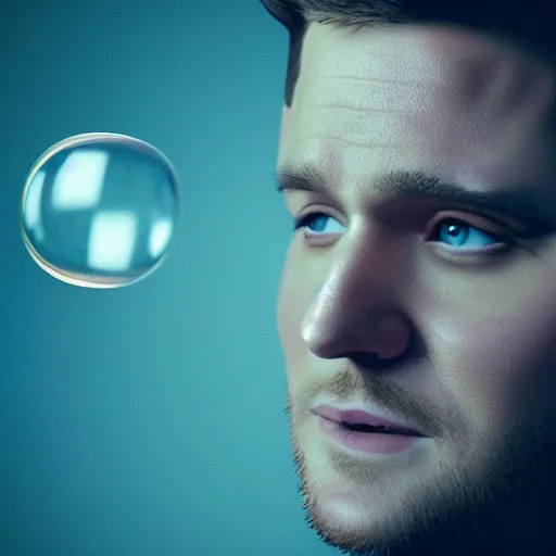 Prompt: hyperrealistic dslr film still of michael buble disguised a bubbles, bath, stunning 8 k octane comprehensive 3 d render, inspired by istvan sandorfi & greg rutkowski & unreal engine, perfect symmetry, dim volumetric cinematic lighting, extremely hyper - detailed, incredibly real lifelike attributes & flesh texture, intricate, masterpiece, artstation, stunning