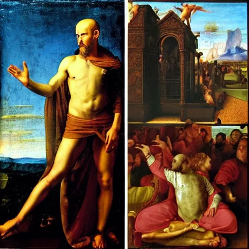 Prompt: michael stipe renaissance painting