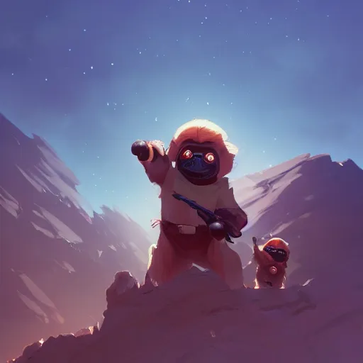 Image similar to hero world ewoks, behance hd by jesper ejsing, by rhads, makoto shinkai and lois van baarle, ilya kuvshinov, rossdraws global illumination