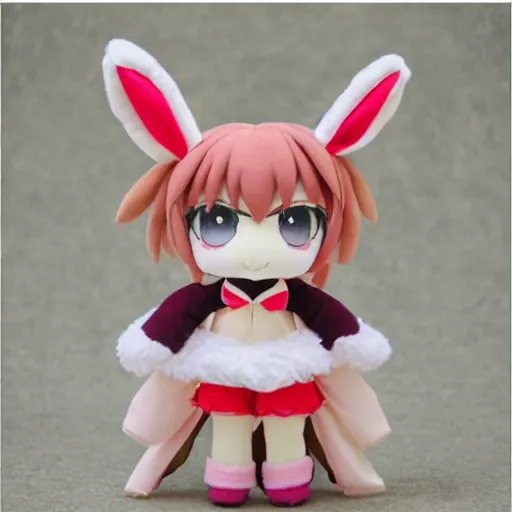 Prompt: cute fumo plush of a chibi bunnygirl