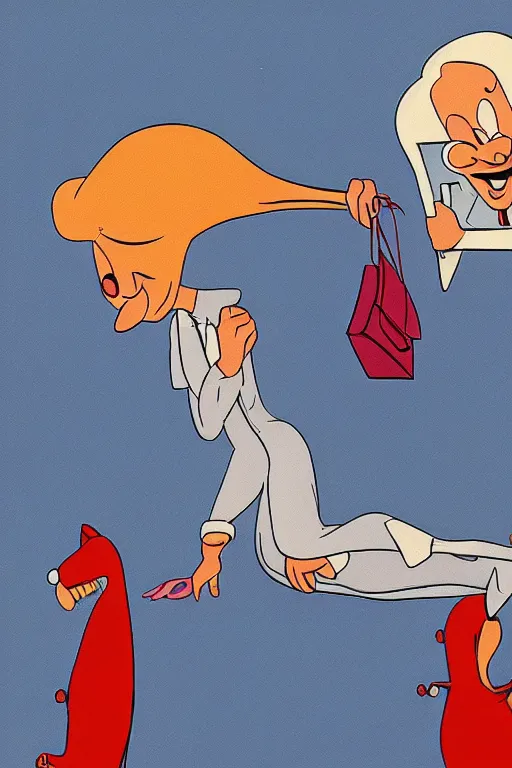 Image similar to concept art, illustration of people tired of bullshit, milt gross, tex avery, cartoon, by virgil partch, 8 k, uhd