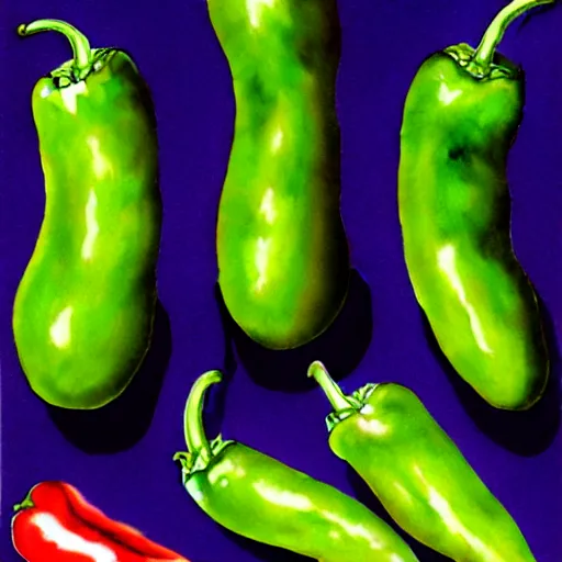 Prompt: spicey jalapeno by shusei nagaoka, kaws, david rudnick, airbrush on canvas, pastell colours, cell shaded, 8 k