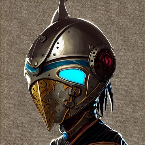 Image similar to cyberpunk viking helmet mask warrior goddess robot ninja fantasy, art gta 5 cover, official fanart behance hd artstation by jesper ejsing, by rhads, makoto shinkai and lois van baarle, ilya kuvshinov, ossdraws