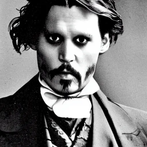 Prompt: Johnny Depp as Bram Stoker's Dracula