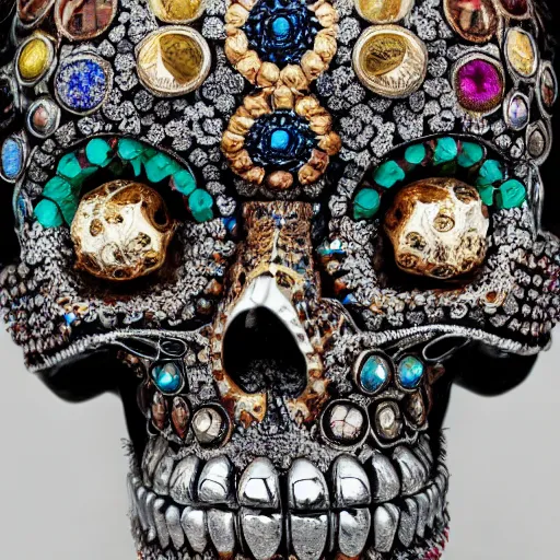 Image similar to a skull made of jewels, national geographic photograph, award-winning