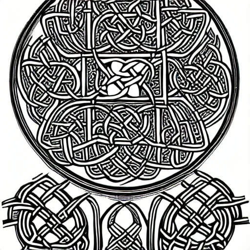 Prompt: God, celtic art style