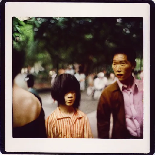 Prompt: The Taiping Rebellion, 90s polaroid, by Saul Leiter, Jamel Shabazz, Nan Goldin