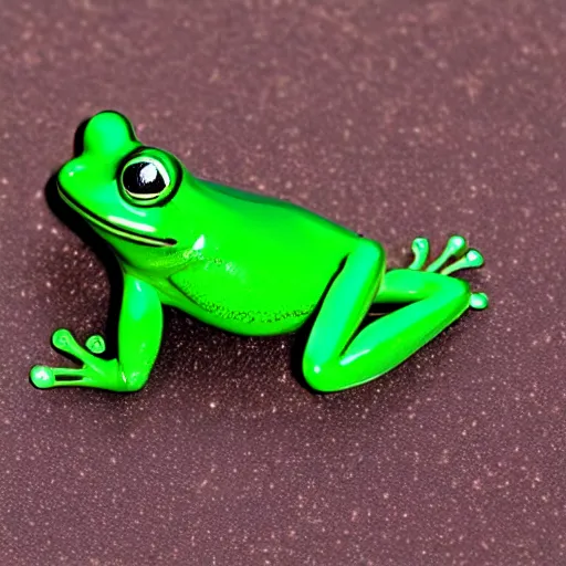 Image similar to green glowing frog