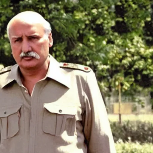 Prompt: Alexander Lukashenko in an indian film, cinematic still