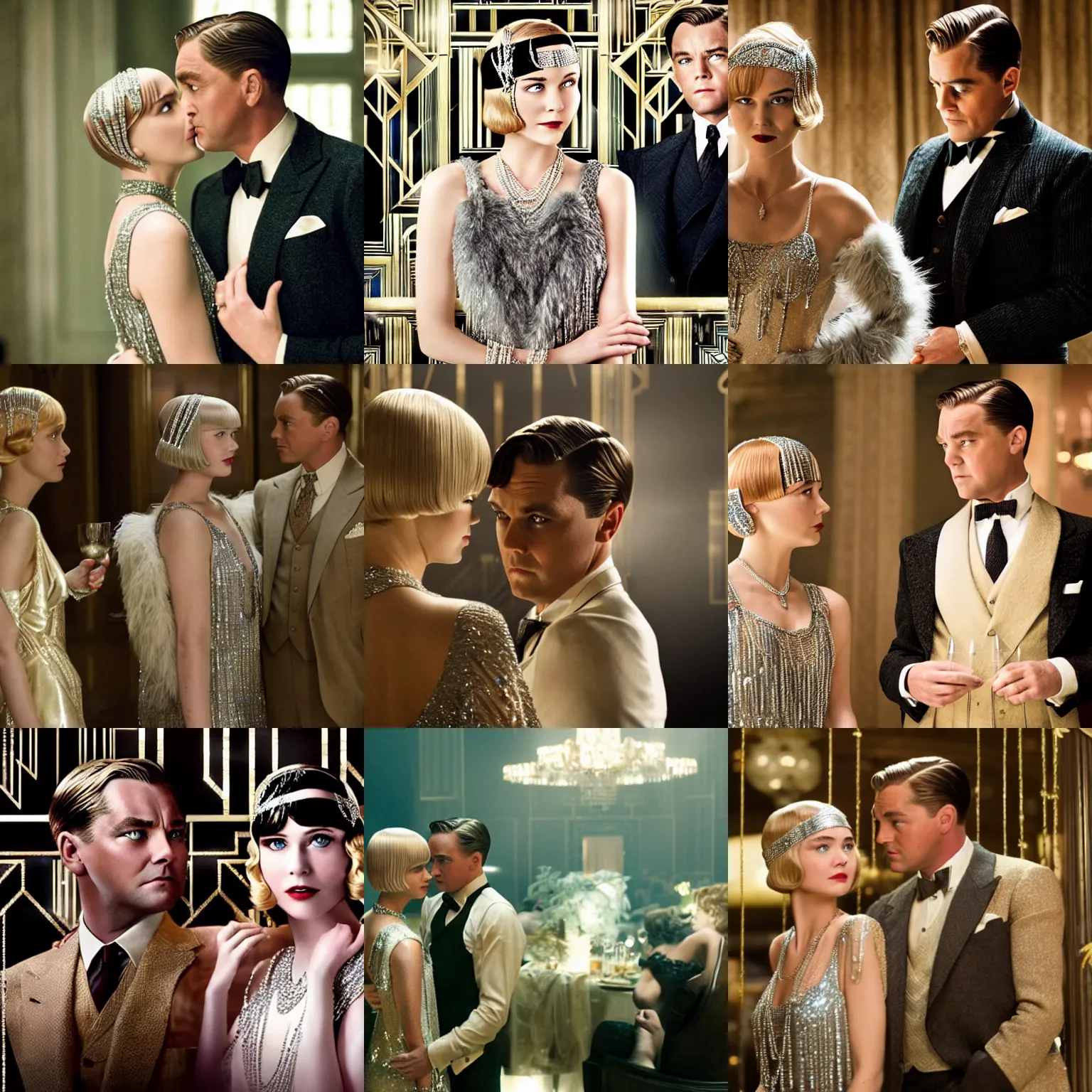Prompt: a film still from the great gatsby ( 2 0 1 3 )