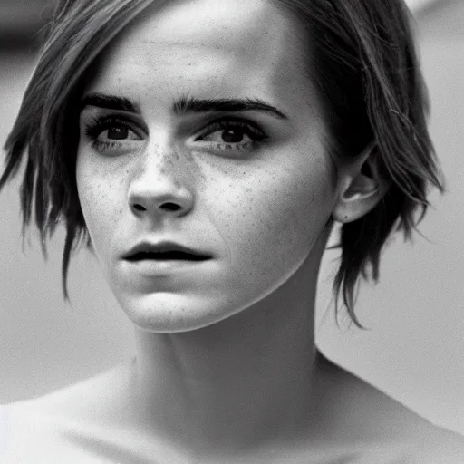 Image similar to 35mm film still of Emma Watson