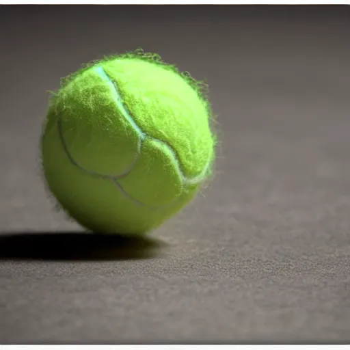 Image similar to tennis ball monster, tennis ball monster highly detailed, extremely high quality, hd, 4 k, 8 k, professional photographer, 4 0 mp, lifelike, top - rated, award winning, cinematic, realistic, detailed lighting, detailed shadows, sharp, no blur, edited, corrected, trending by basil gogos