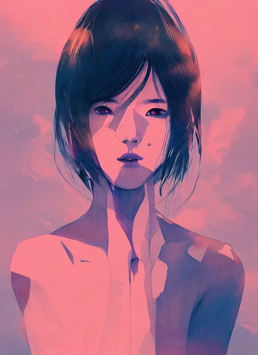 Prompt: of scifi fantasy, Lee Jin-Eun by Conrad Roset and Nicola Samuri, rule of thirds, seductive look, close up face portrait, medium shot, chic, elegant, ethereal light, highly detailed, volumetric light, smooth, masterpiece, refined