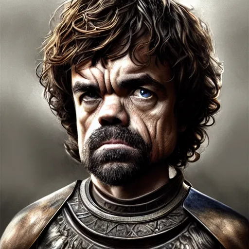 Image similar to peter dinklage as maximus, digital painting, extremely detailed, 4 k, intricate, brush strokes, mark arian, artgerm, bastien lecouffe - deharme