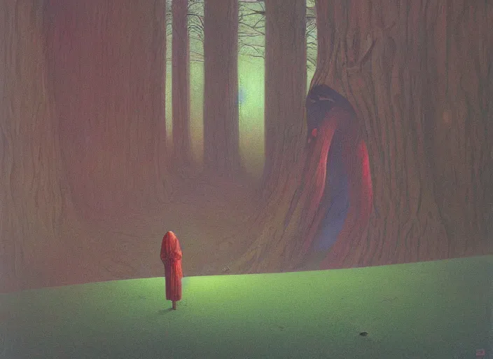Prompt: portrait painting of forest, rabbits hole, spaceship, science fiction, sharp focus, super resolution, style by edward hopper and james gille ard zzislaw beksinski, highly detailed