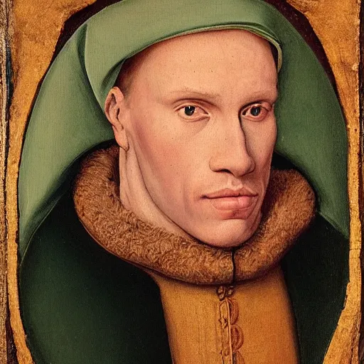 Image similar to A 15th century medieval renaissance oil painting of Jerma985, portrait of Jerma985, grainy, realistic, very realistic, hyperrealistic, highly detailed, very detailed, extremely detailed, very neat, very epic, very cool, detailed, trending on artstation