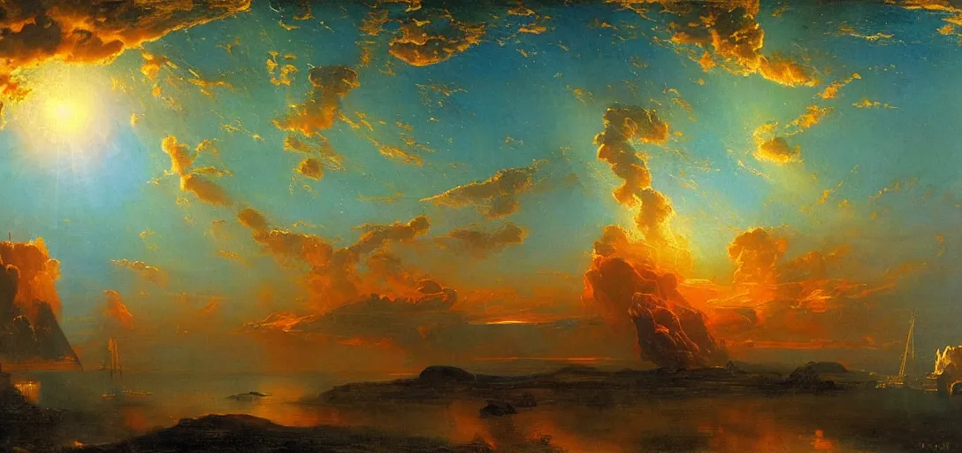 Image similar to Space Fleet by Frederic Edwin Church