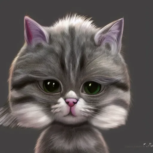 Image similar to cute cats, trending on artstation