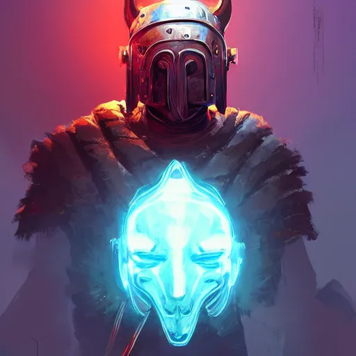 Image similar to cyberpunk viking helmet mask warrior goddess robot ninja fantasy, art gta 5 cover, official fanart behance hd artstation by jesper ejsing, by rhads, makoto shinkai and lois van baarle, ilya kuvshinov, ossdraws