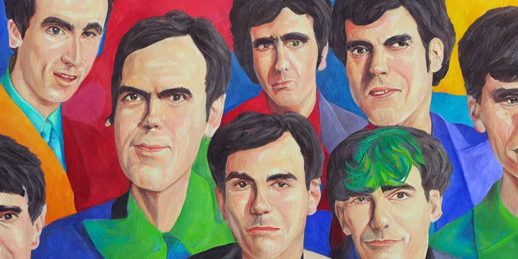 Prompt: detailed painting of talking heads