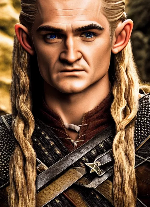 Prompt: photo of legolas in the style of stefan kostic, realistic, sharp focus, 8k high definition, insanely detailed, intricate, elegant, bokeh